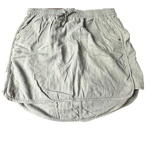 Gap Women's Gray Linen Blend  Mini Skirt Size Medium